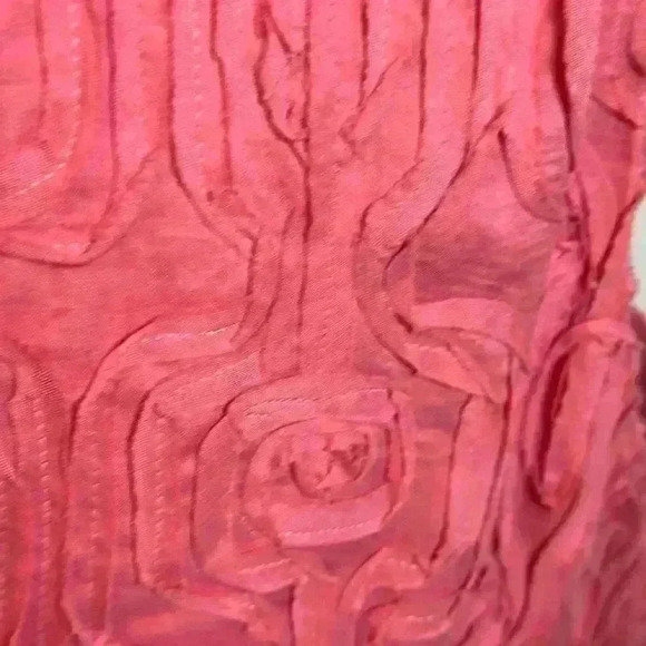 Talbots Sheath Flower Embroidered Peach Dress Size 16P - Picture 11 of 15